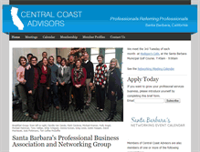 Tablet Screenshot of centralcoastadvisors.com
